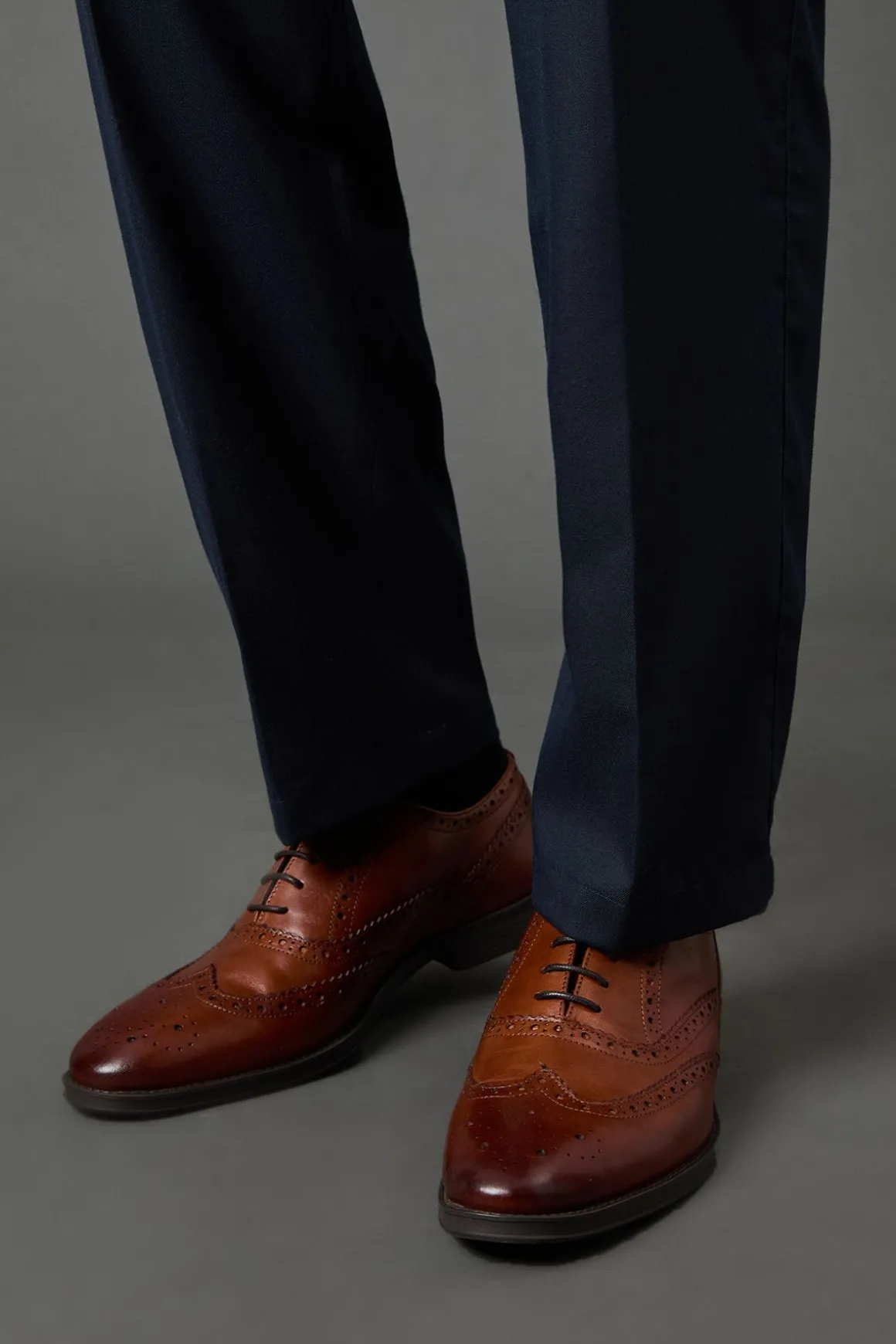Chaussures Oxford Richelieu en Cuir Tan Élégantes