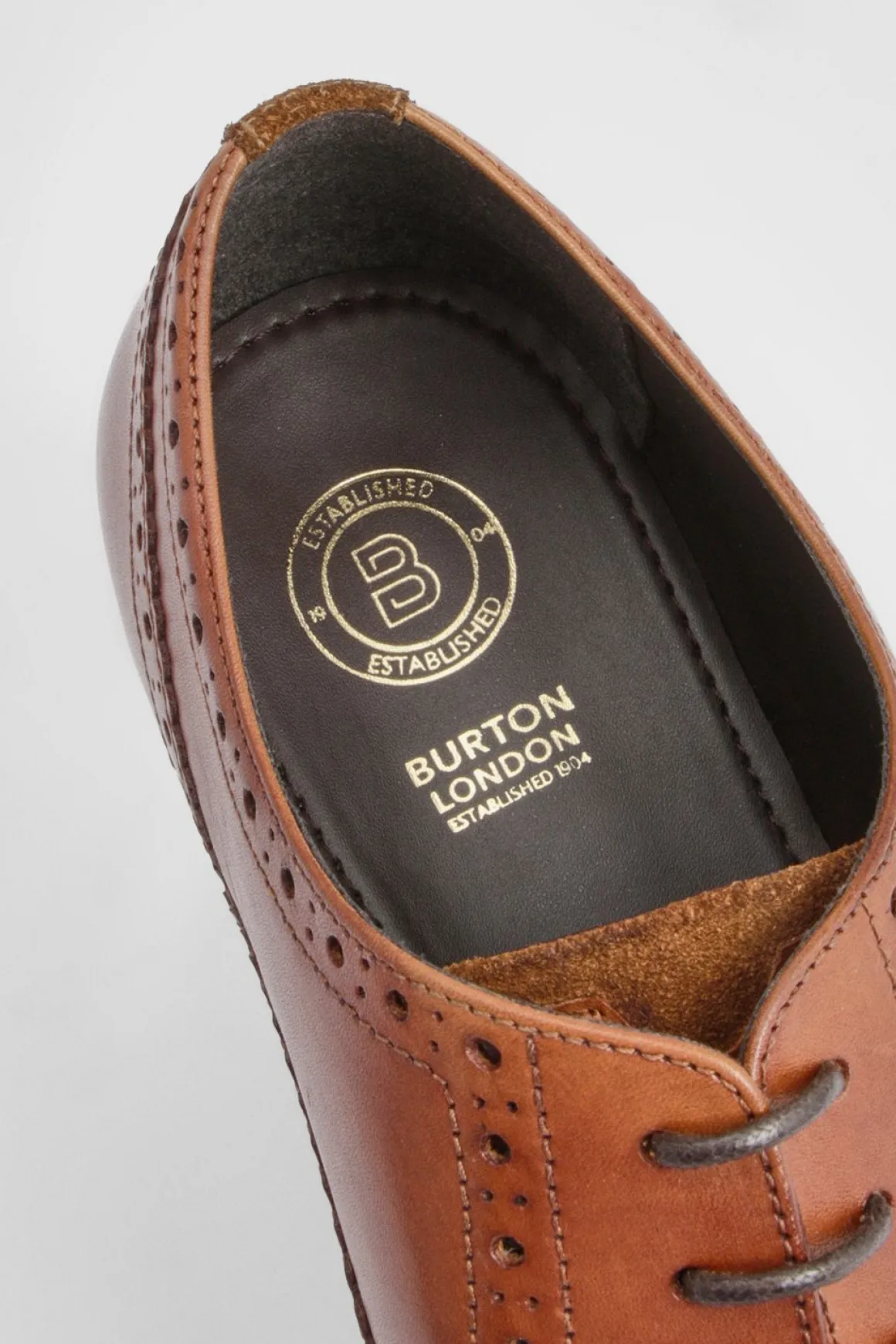 Chaussures Oxford Richelieu en Cuir Tan Élégantes