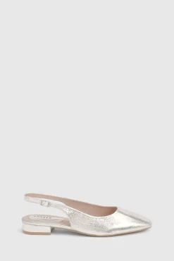 Chaussures Plates À Bride Arrière Millie En Synthétiquecuir Métallisé