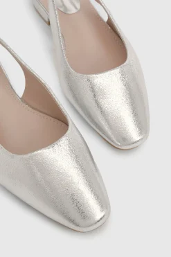 Chaussures Plates À Bride Arrière Millie En Synthétiquecuir Métallisé