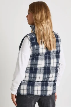 Check gilet puffer oversize