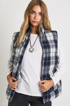 Check gilet puffer oversize