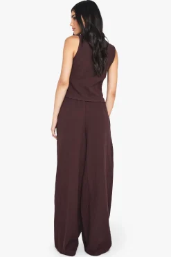 boohoo Cheesecloth Elasticated Waist Wide Leg Trousers<Femme Pantalons|Looks Chocolat