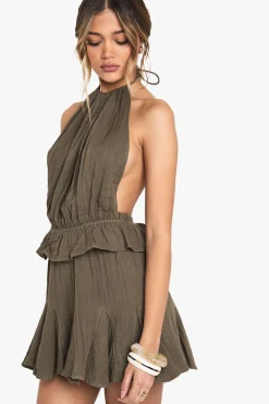 Cheesecloth Godet Hem Mini Skirt