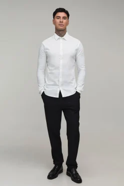 Chemise Ajustée Cintrée Manches Longues Coupe Tall