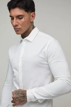 Chemise Ajustée Cintrée Manches Longues Coupe Tall