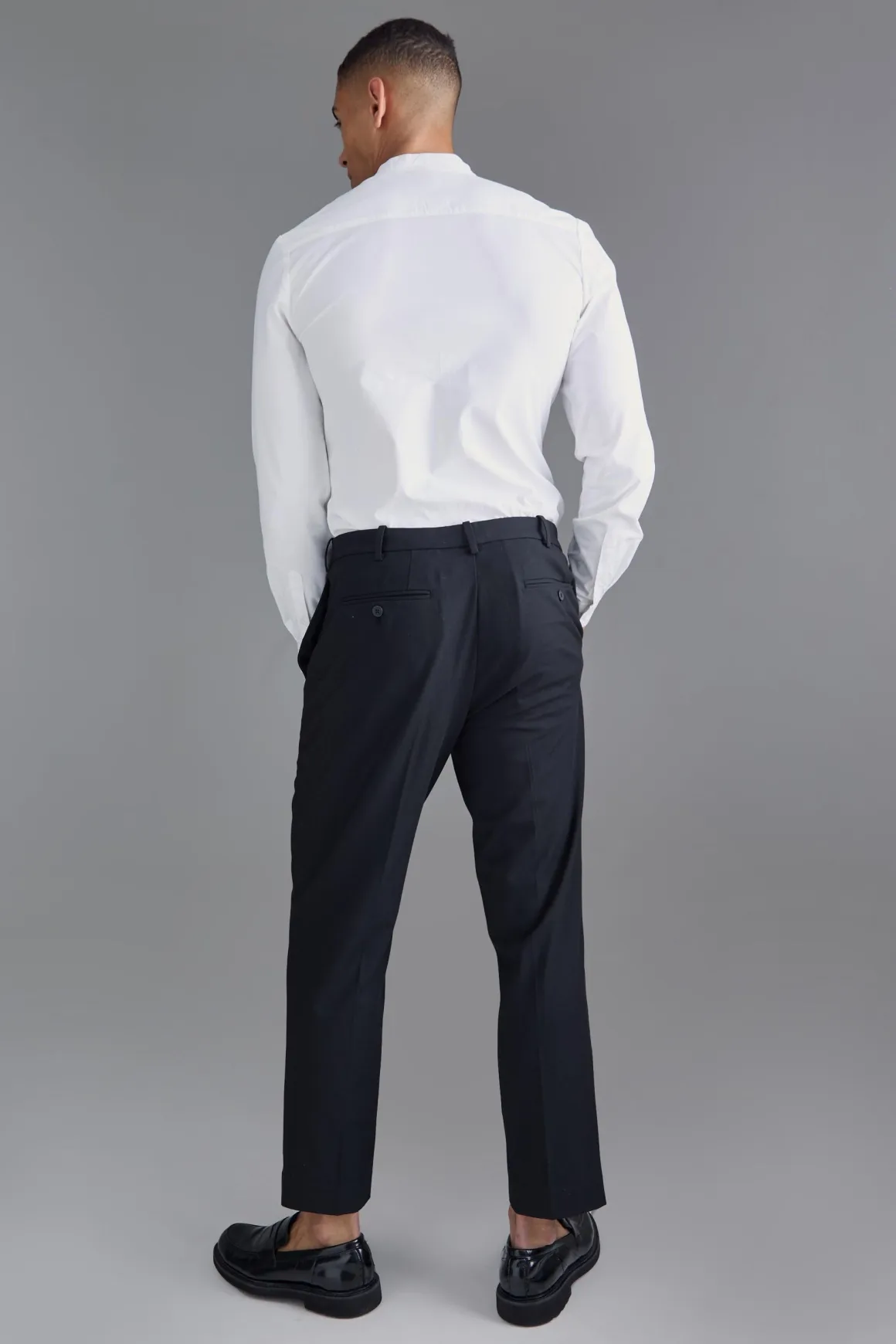 Chemise Ajustée Col Grand-Père