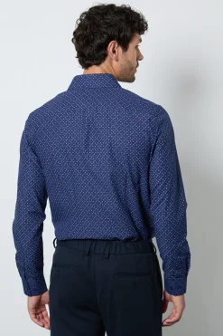 Burton Chemise Ajustée À Manches Longues À Micro-imprimé Abstrait<Homme Chemises