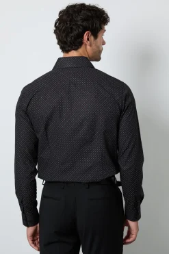 Burton Chemise Ajustée À Manches Longues Avec Micro-imprimé Abstrait<Homme Chemises