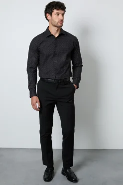 Burton Chemise Ajustée À Manches Longues Avec Micro-imprimé Abstrait<Homme Chemises