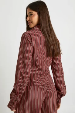 Chemise ajustée rayée