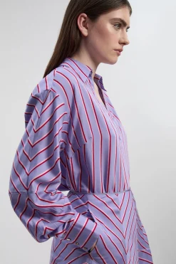 KarenMillen Chemise ajustée à rayures en coton<Femme Tailleurs|Tops