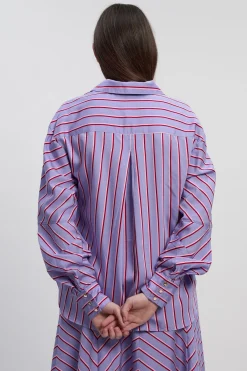 KarenMillen Chemise ajustée à rayures en coton<Femme Tailleurs|Tops