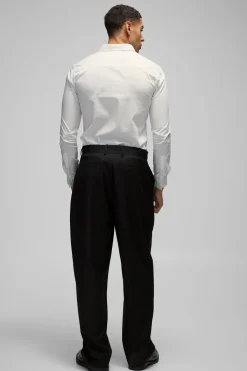 boohooMAN Chemise ajustée stretch à manches longues<Homme Chemises