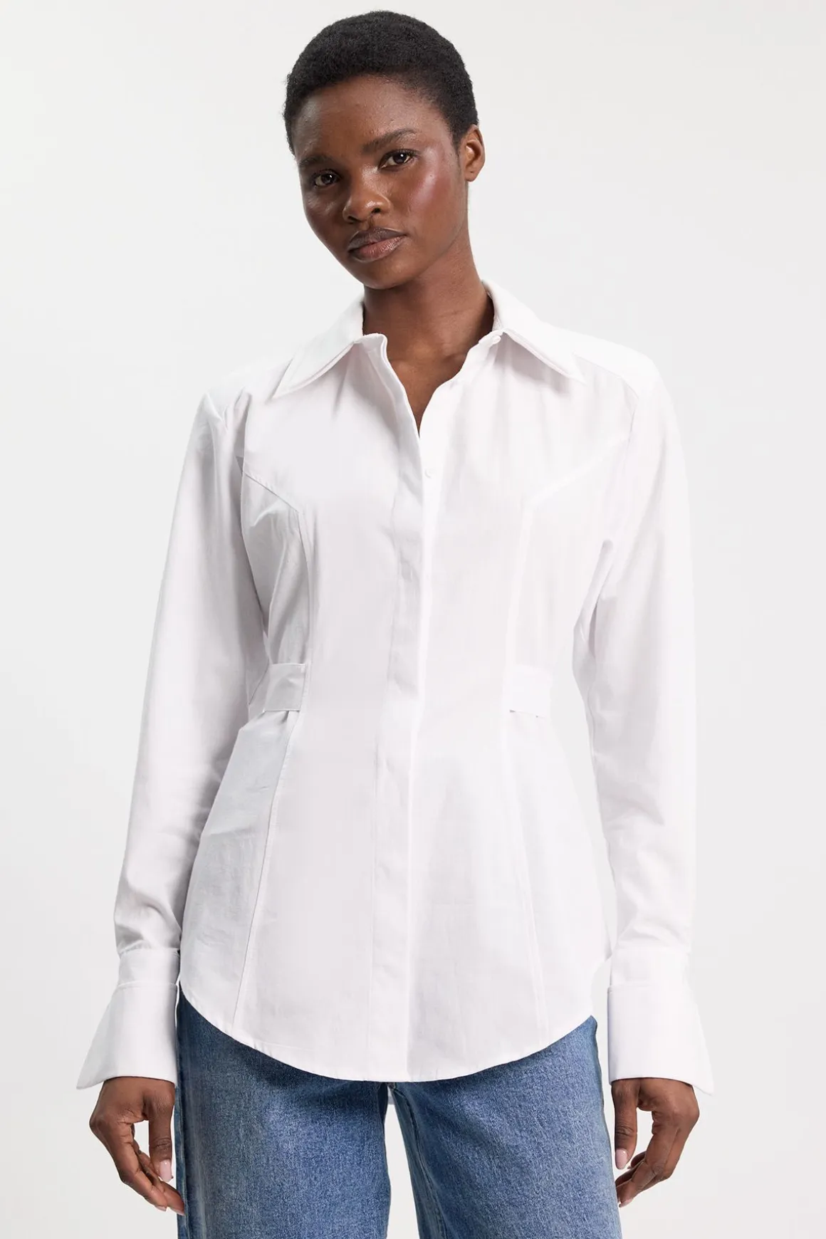 Chemise Ajustée Tissée Boutonnée