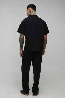 Chemise Ample Et Pantalon En Tissu Technique Extensible Pour Grande Taille