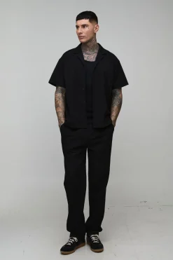 Chemise Ample Et Pantalon En Tissu Technique Extensible Pour Grande Taille