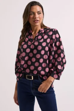 Chemise Ample à Imprimé Pois