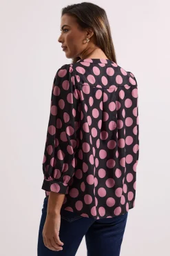 Chemise Ample à Imprimé Pois