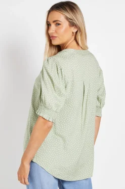 Dorothy Perkins Chemise Ample À Manches Bouffantes Imprimé À Pois<Femme Tops