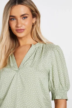 Dorothy Perkins Chemise Ample À Manches Bouffantes Imprimé À Pois<Femme Tops