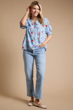 Dorothy Perkins Chemise Ample À Manches Bouffantes Et Imprimé Fleuri<Femme Tops