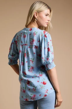 Dorothy Perkins Chemise Ample À Manches Bouffantes Et Imprimé Fleuri<Femme Tops