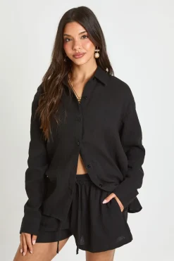 Chemise Ample À Manches Longues