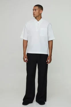 Chemise Ample Oversize Demi-manches Avec Zip Quart