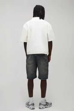 boohooMAN Chemise Ample Oversize À Imprimé Ofclman Et Manches Courtes<Homme Chemises