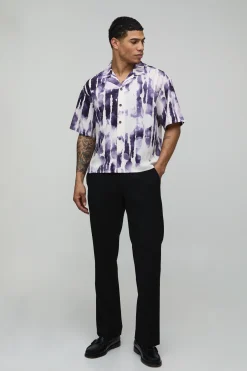 Chemise Ample Oversize À Imprimé Abstrait