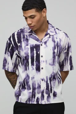 Chemise Ample Oversize À Imprimé Abstrait