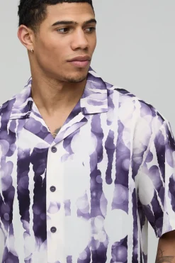 Chemise Ample Oversize À Imprimé Abstrait