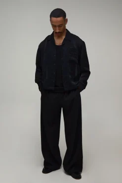 boohooMAN Chemise Ample Oversize Transparente À Manches Longues<Homme Chemises
