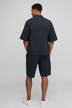 Chemise Bengaline Revere oversize à manches mi-longues
