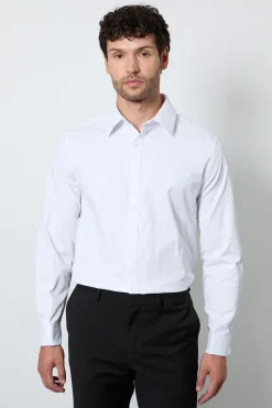 Burton Chemise he Cintrée À Patte De Boutonnage Dissimulée Et Poignets Mousquetaires<Homme Chemises
