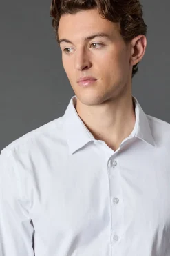 Burton Chemise Blanche Coupe Régulière Repassage Facile<Homme Chemises