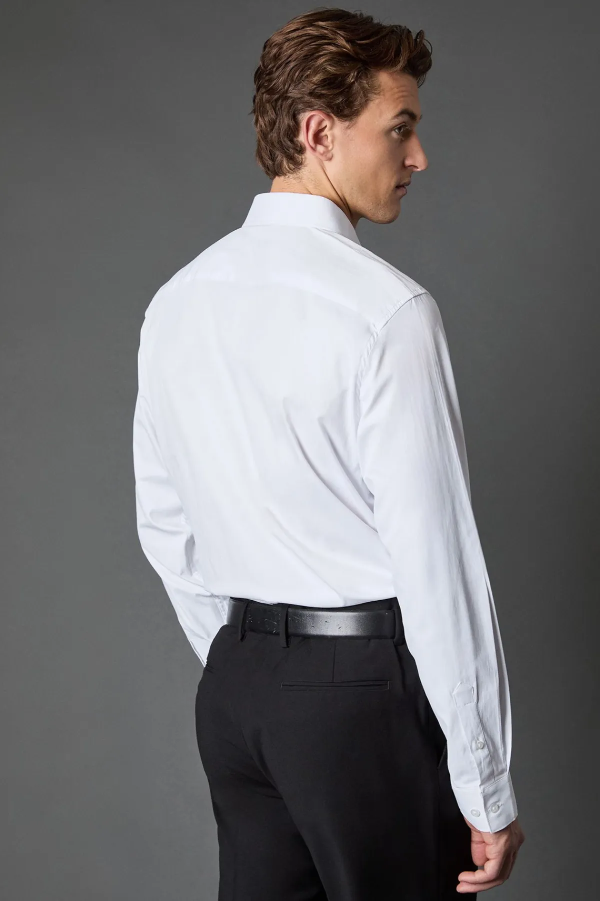Burton Chemise Blanche Coupe Régulière Repassage Facile<Homme Chemises