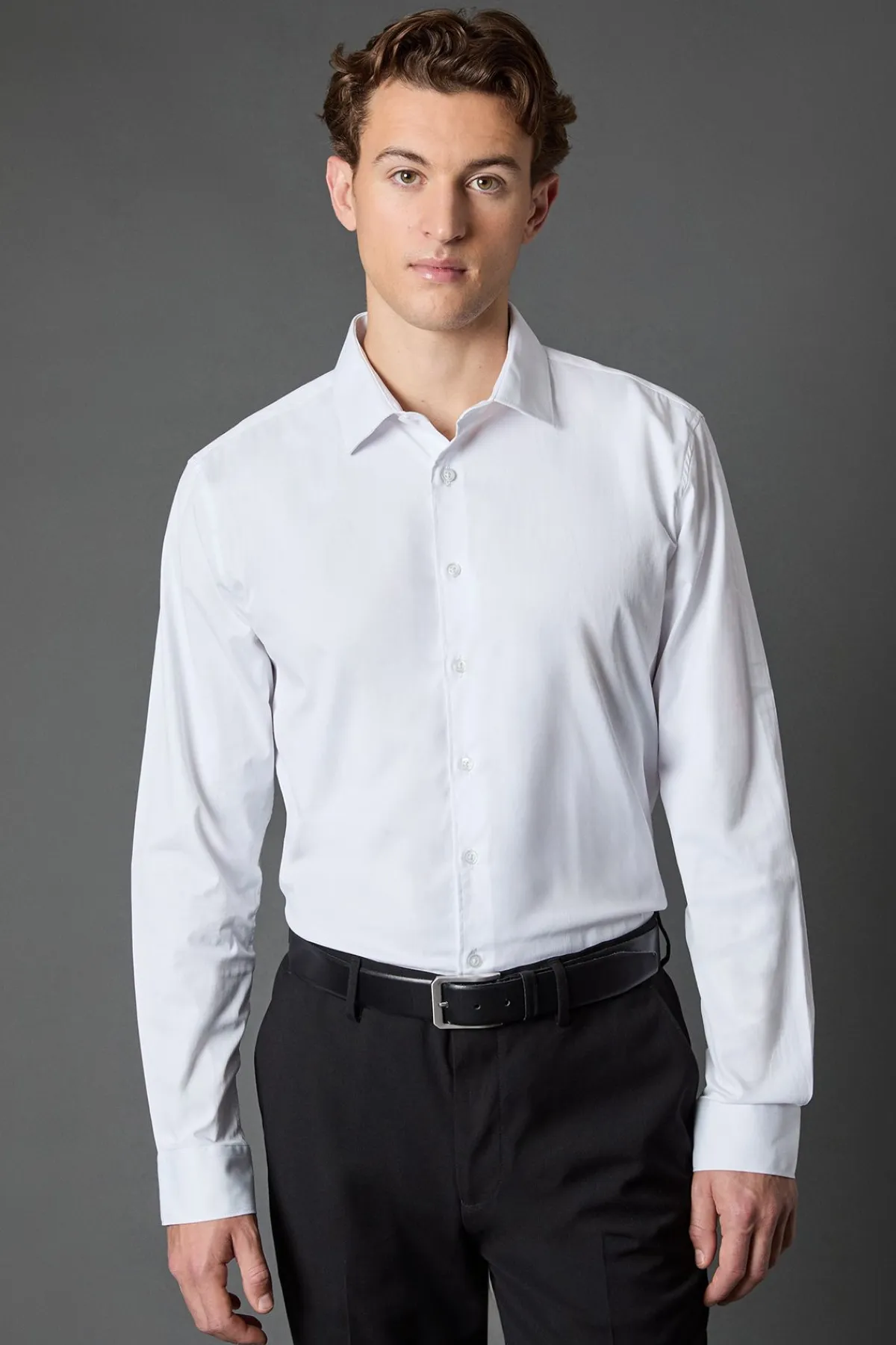 Burton Chemise Blanche Coupe Régulière Repassage Facile<Homme Chemises