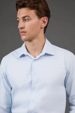 Burton Chemise Clair Coupe Ajustée Manches Longues Repassage Facile<Homme Chemises
