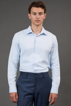 Burton Chemise Clair Coupe Ajustée Manches Longues Repassage Facile<Homme Chemises