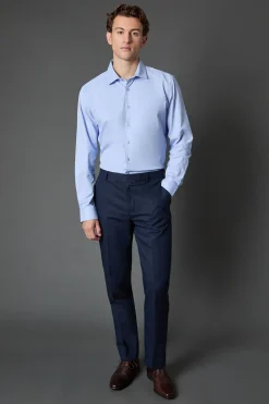 Chemise Bleue Coupe Classique Facile à Repasser