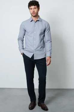 Burton Chemise Texturée Coupe Ajustée Manches Longues<Homme Chemises