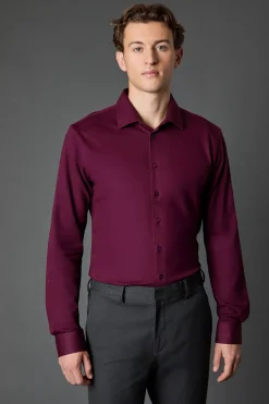 Burton Chemise Piqué Coupe Ajustée Manches Longues<Homme Chemises