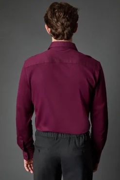 Burton Chemise Piqué Coupe Ajustée Manches Longues<Homme Chemises