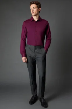 Burton Chemise Piqué Coupe Ajustée Manches Longues<Homme Chemises