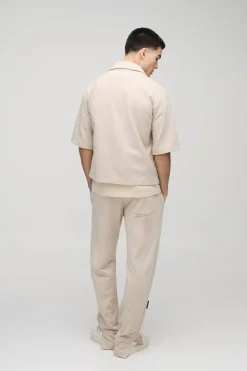 boohooMAN Chemise bouclé oversize à coupe carrée<Homme Chemises