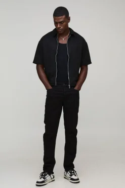 Chemise boxy oversize en synthétique