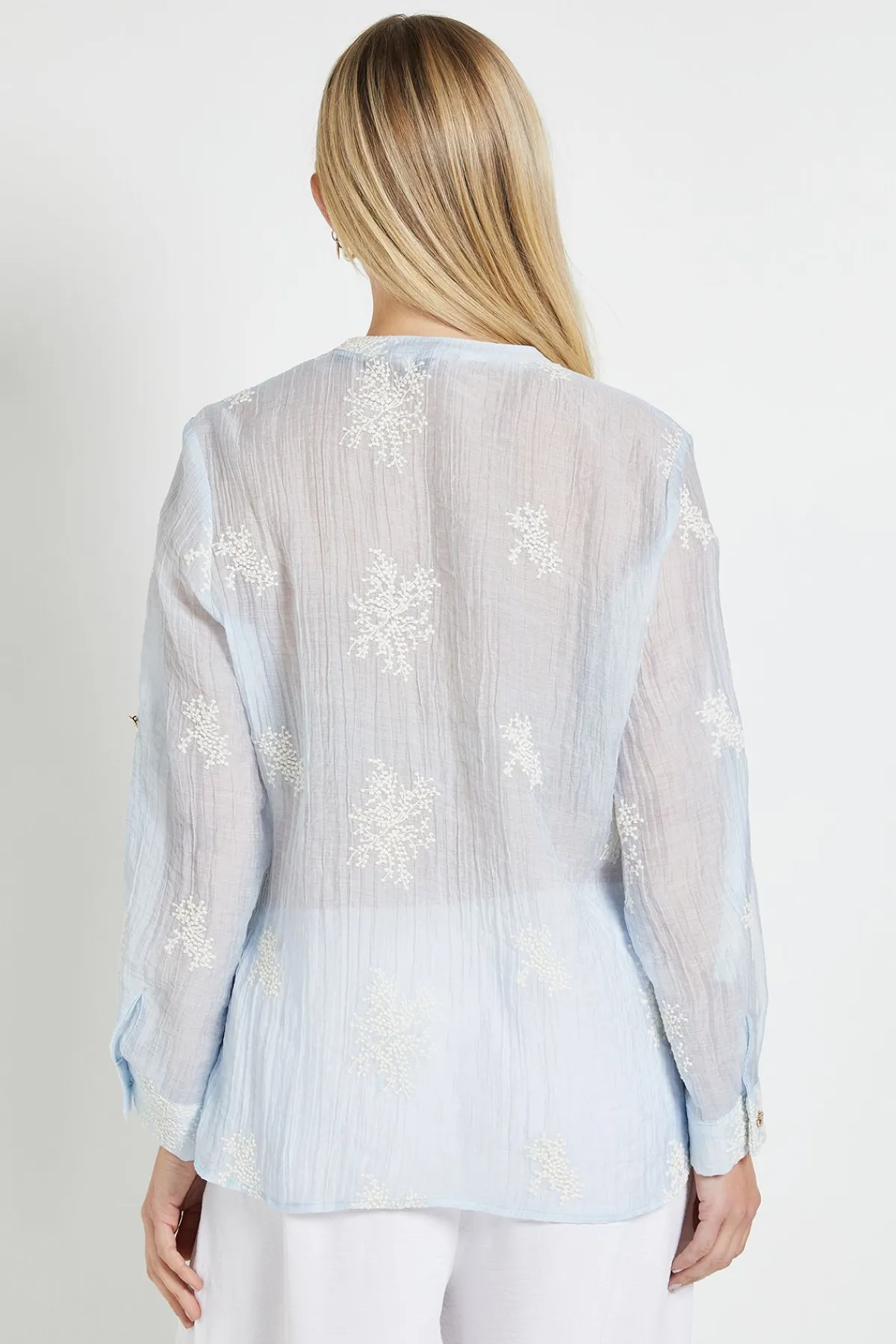 Wallis Chemise Brodée Petite À Enfiler<Femme Tops
