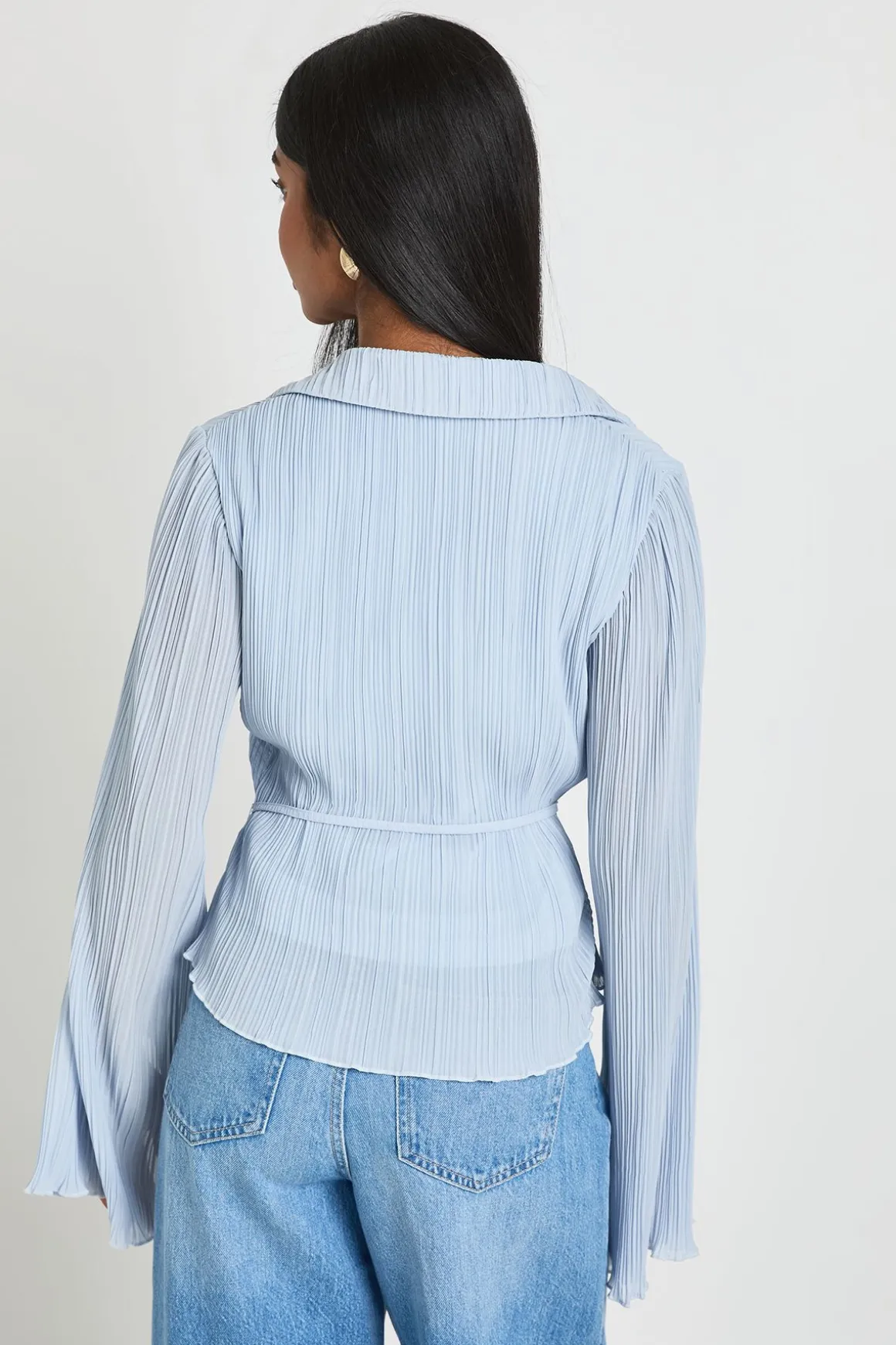Chemise Cache-cœur Plissée